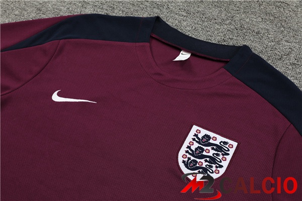 T Shirt Allenamento Inghilterra + Pantaloncini Rosso 2023/2024
