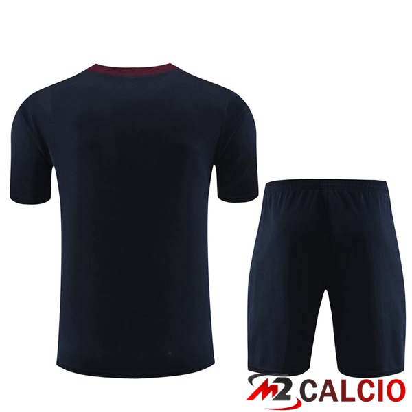 T Shirt Allenamento Inghilterra + Pantaloncini Blu Reale 2023/2024