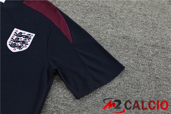 T Shirt Allenamento Inghilterra + Pantaloncini Blu Reale 2023/2024