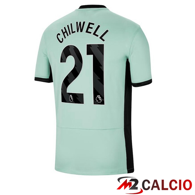 Maglie Calcio Personalizzate,Tute Calcio Squadre,Maglia Nazionale Italiana Calcio | Maglie Calcio FC Chelsea (Chilwell 21) Terza Verde 2023/2024