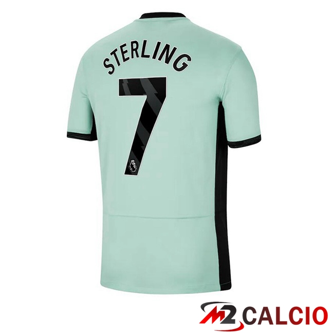 Maglie Calcio FC Chelsea (Sterling 7) Terza Verde 2023/2024