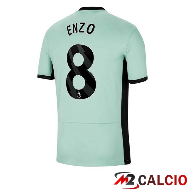 Maglie Calcio Personalizzate,Tute Calcio Squadre,Maglia Nazionale Italiana Calcio | Maglie Calcio FC Chelsea (Enzo 8) Terza Verde 2023/2024