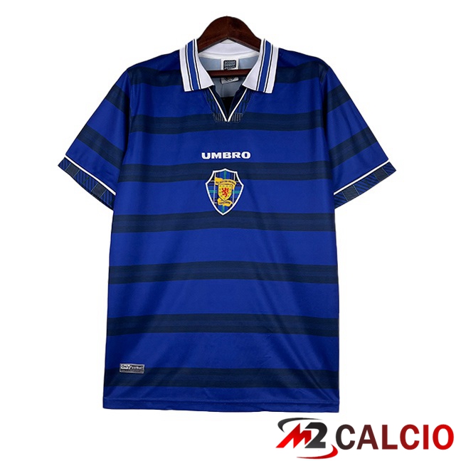 Maglie Calcio Personalizzate,Tute Calcio Squadre,Maglia Nazionale Italiana Calcio | Maglie Calcio Scozia Retro Prima Blu 1998