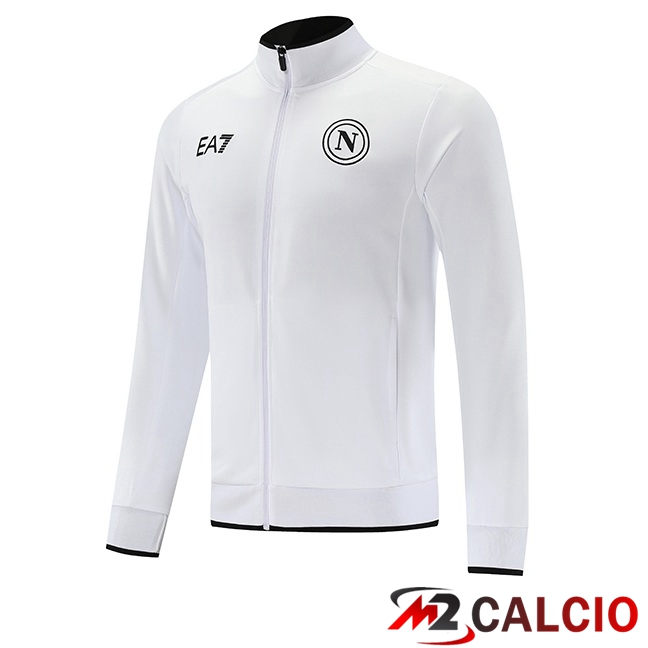 Maglie Calcio Personalizzate,Tute Calcio Squadre,Maglia Nazionale Italiana Calcio | Giacca Calcio SSC Napoli Bianco 2023/2024