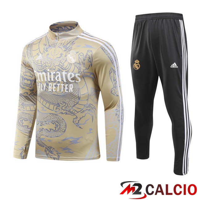 Insieme Tuta Calcio Real Madrid Giallo 2023/2024