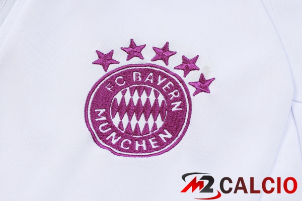 Insieme Tuta Calcio - Giacca Bayern Monaco Bianco 2023/2024