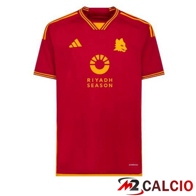 Maglie Calcio Personalizzate,Tute Calcio Squadre,Maglia Nazionale Italiana Calcio | Maglie Calcio AS Roma RIYADH SEASON Prima Rosso 2023/2024