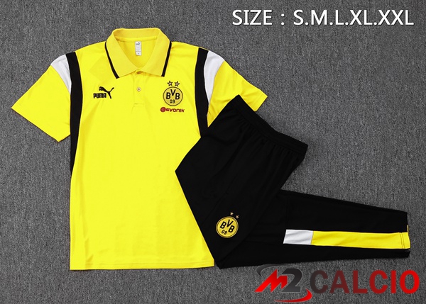 Kit Maglia Polo Dortmund BVB + Pantaloni Giallo 2023/2024