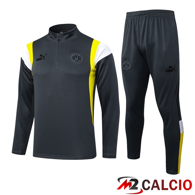Insieme Tuta Calcio Dortmund BVB Grigio 2023/2024