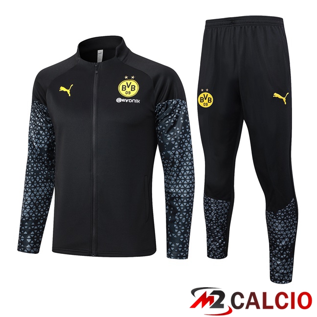 Insieme Tuta Calcio - Giacca Dortmund BVB Nero 2023/2024