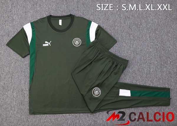 T Shirt Allenamento Manchester City + Pantaloni Verde 2023/2024