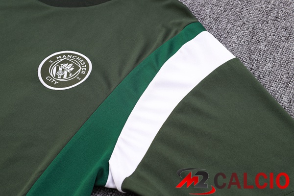 T Shirt Allenamento Manchester City + Pantaloni Verde 2023/2024