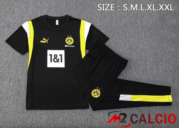 T Shirt Allenamento Dortmund BVB + Pantaloni Nero 2023/2024