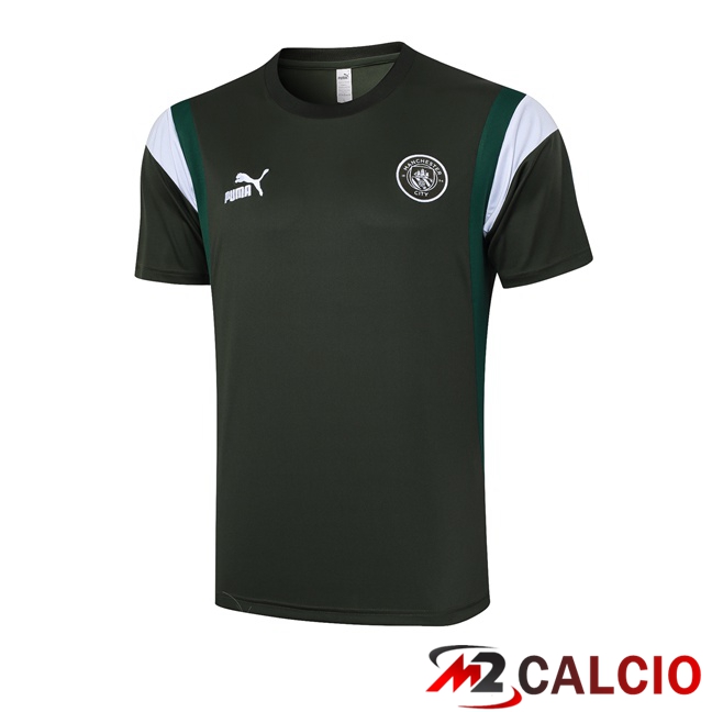 Maglie Calcio Personalizzate,Tute Calcio Squadre,Maglia Nazionale Italiana Calcio | T Shirt Allenamento Manchester City Verde 2023/2024