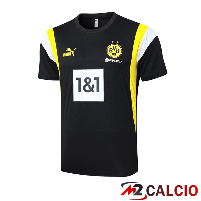 Maglie Calcio Personalizzate,Tute Calcio Squadre,Maglia Nazionale Italiana Calcio | T Shirt Allenamento Dortmund BVB Nero 2023/2024