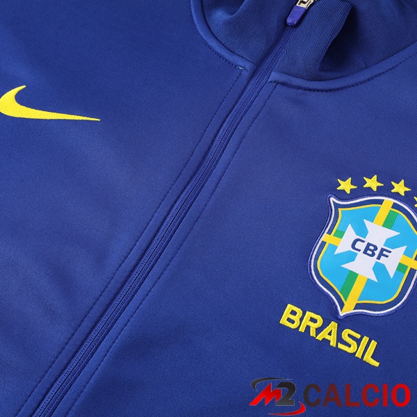 Insieme Tuta Calcio - Giacca Brasile Blu 2023/2024