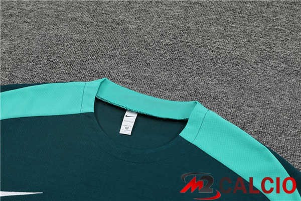 T Shirt Allenamento Portogallo + Pantaloncini Verde 2023/2024