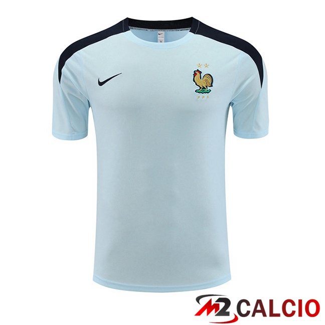 Maglie Calcio Personalizzate,Tute Calcio Squadre,Maglia Nazionale Italiana Calcio | T Shirt Allenamento Francia Blu 2023/2024