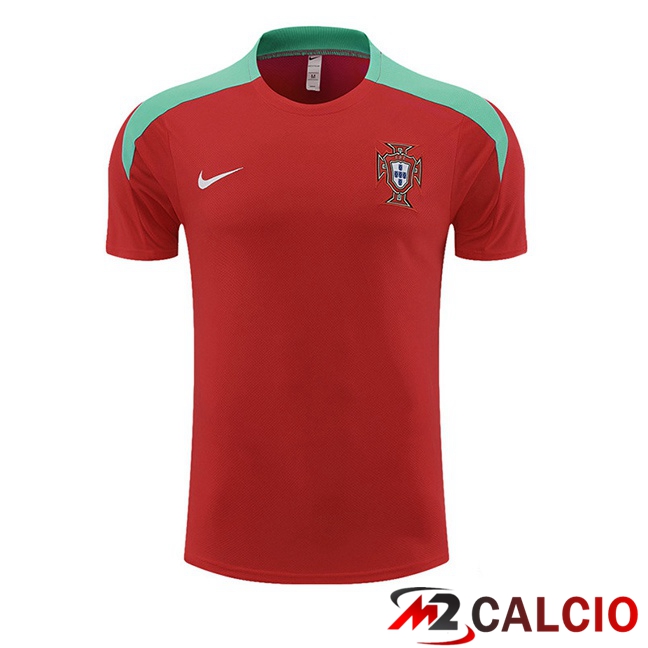 Maglie Calcio Personalizzate,Tute Calcio Squadre,Maglia Nazionale Italiana Calcio | T Shirt Allenamento Portogallo Rosso 2023/2024