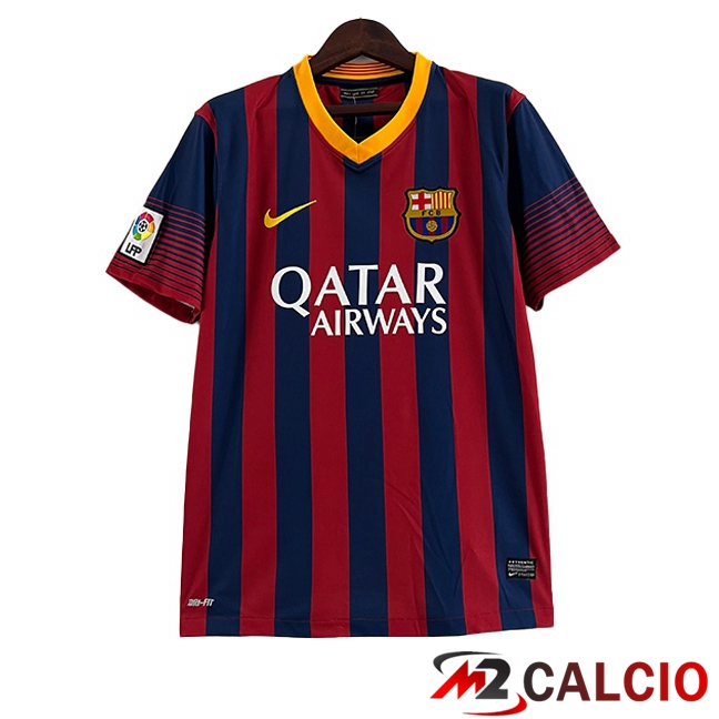 Maglie Calcio Personalizzate,Tute Calcio Squadre,Maglia Nazionale Italiana Calcio | Maglie Calcio FC Barcellona Retro Prima Rosso Blu 2013-2014