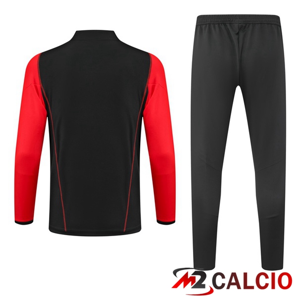 Insieme Tuta Calcio AS Roma Nero Rosso 2023/2024