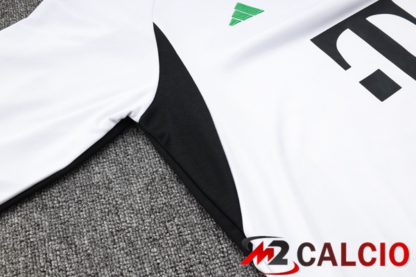 Insieme Tuta Calcio Con Cappuccio Bayern Monaco Bianco 2023/2024