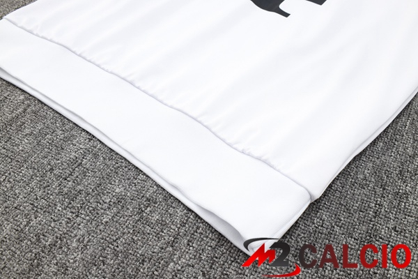 Insieme Tuta Calcio Con Cappuccio Bayern Monaco Bianco 2023/2024