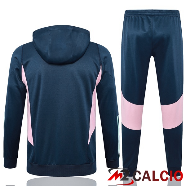 Insieme Tuta Calcio Con Cappuccio AFC Ajax Blu Reale 2023/2024