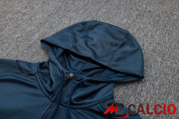 Insieme Tuta Calcio Con Cappuccio AFC Ajax Blu Reale 2023/2024