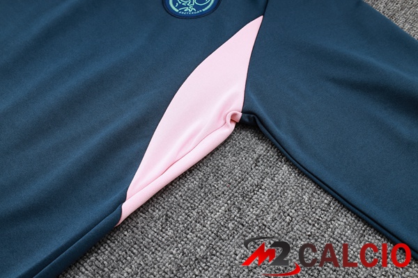 Insieme Tuta Calcio Con Cappuccio AFC Ajax Blu Reale 2023/2024