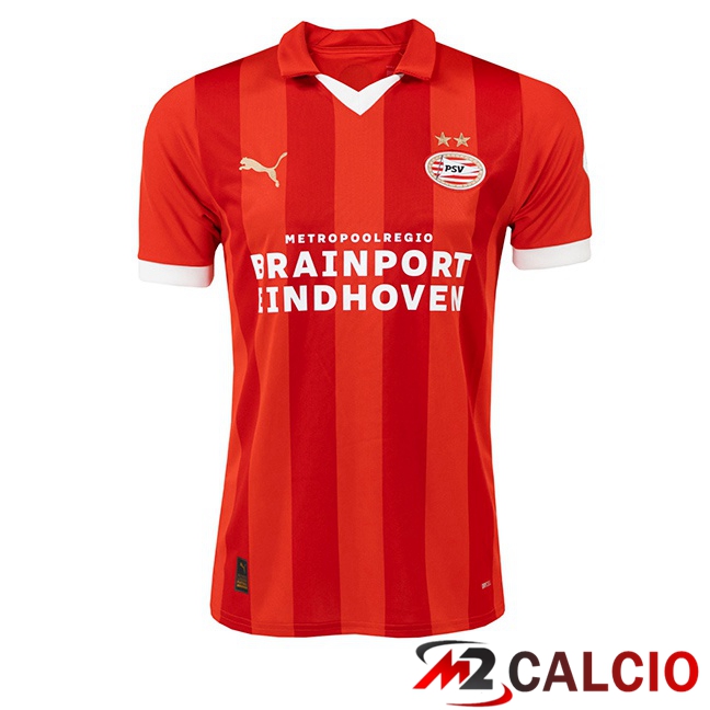 Maglie Calcio Personalizzate,Tute Calcio Squadre,Maglia Nazionale Italiana Calcio | Maglie Calcio PSV Eindhoven Prima Rosso 2023/2024