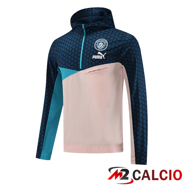 Maglie Calcio Personalizzate,Tute Calcio Squadre,Maglia Nazionale Italiana Calcio | Giacca A Vento Manchester City Blu Rosa 2023/2024