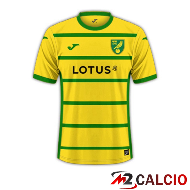 Maglie Calcio Personalizzate,Tute Calcio Squadre,Maglia Nazionale Italiana Calcio | Maglie Calcio Norwich City Prima Giallo 2023/2024