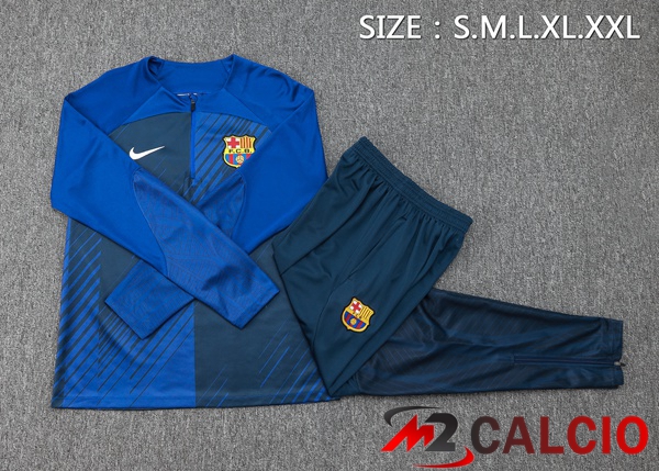 Insieme Tuta Calcio FC Barcellona Blu 2023/2024