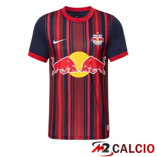 Maglie Calcio Personalizzate,Tute Calcio Squadre,Maglia Nazionale Italiana Calcio | Maglie Calcio FC Rosso Bull Salzburg Seconda Rosso Blu 2023/2024
