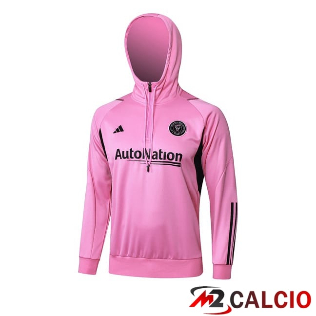 Maglie Calcio Personalizzate,Tute Calcio Squadre,Maglia Nazionale Italiana Calcio | Felpa Con Cappuccio Inter Miami CF Rosa 2024/2025