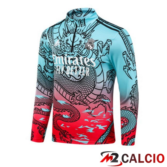Maglie Calcio Personalizzate,Tute Calcio Squadre,Maglia Nazionale Italiana Calcio | Felpa Allenamento Real Madrid Verde Rosso 2024/2025