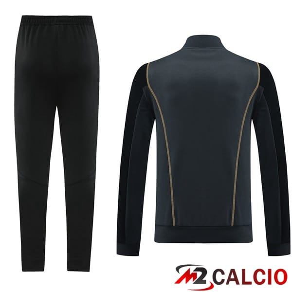 Insieme Tuta Calcio - Giacca Real Madrid Grigio 2024/2025
