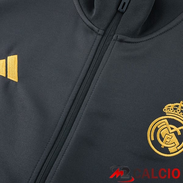 Insieme Tuta Calcio - Giacca Real Madrid Grigio 2024/2025