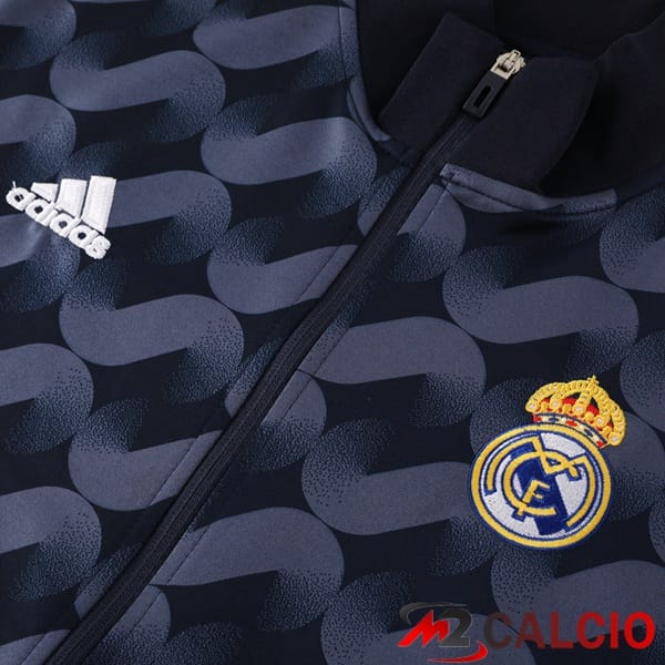 Insieme Tuta Calcio - Giacca Real Madrid Blu Reale 2024/2025