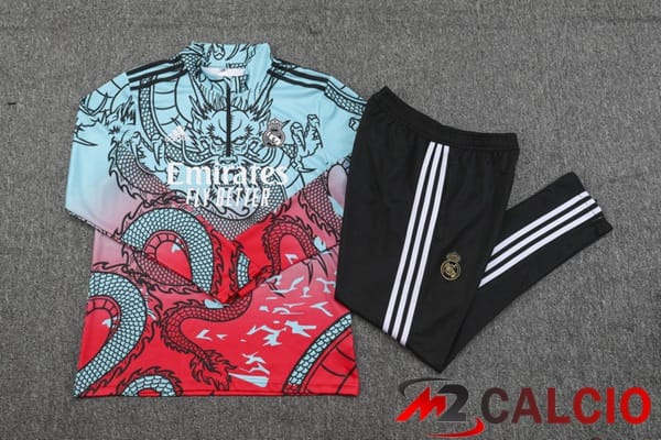 Insieme Tuta Calcio Real Madrid Verde Rosso 2024/2025