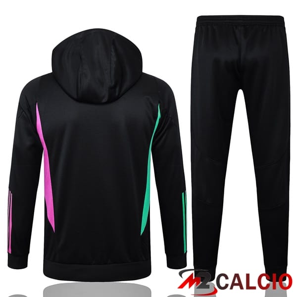 Tuta Calcio - Felpa Con Cappuccio Bayern Monaco Nero 2024/2025