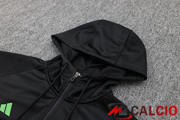 Tuta Calcio - Felpa Con Cappuccio Bayern Monaco Nero 2024/2025