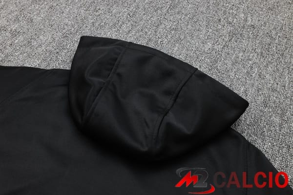 Tuta Calcio - Felpa Con Cappuccio Bayern Monaco Nero 2024/2025