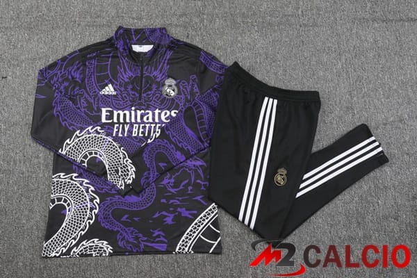 Insieme Tuta Calcio Real Madrid Viola 2024/2025