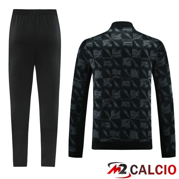 Insieme Tuta Calcio - Giacca AFC Ajax Nero 2024/2025