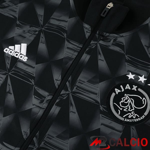 Insieme Tuta Calcio - Giacca AFC Ajax Nero 2024/2025