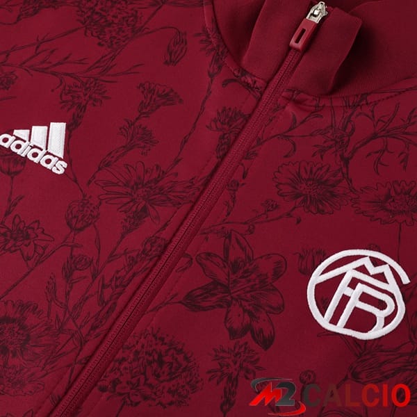 Insieme Tuta Calcio - Giacca Bayern Monaco Rosso 2024/2025