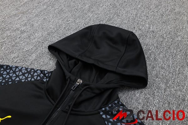 Tuta Calcio - Felpa Con Cappuccio Dortmund BVB Nero 2024/2025