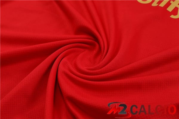 Insieme T Shirt Allenamento FC Barcellona + Pantaloncini Rosso 2024/2025